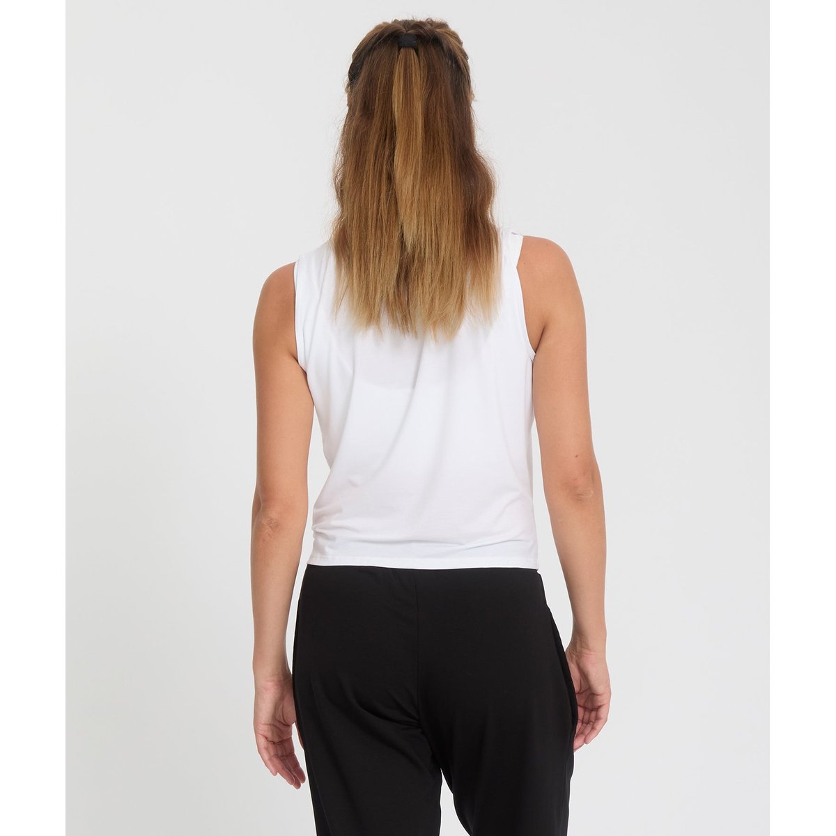 Débardeur en Lyocell TWIST blanc, YOGA SEARCHER