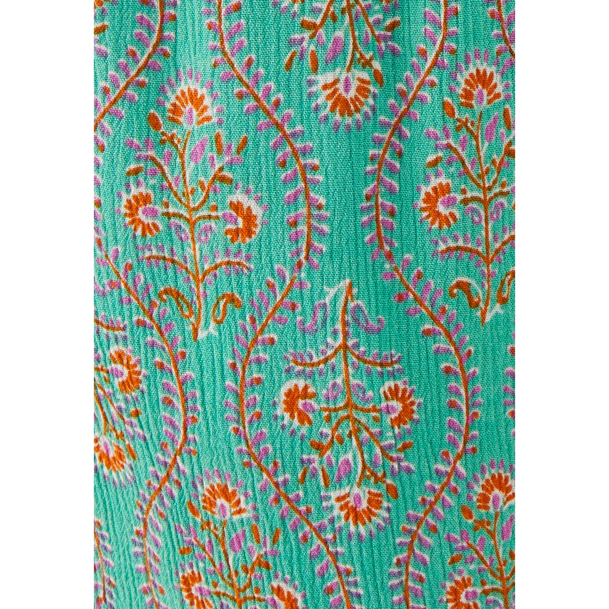Pantalon fibres pure viscose Lenzing(TM) vert fleuri, DAMART