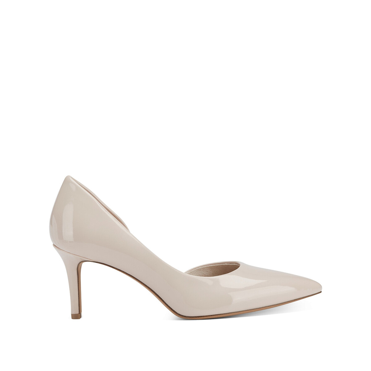 Decollete a punta con tacco in pelle arancione Tamaris La Redoute