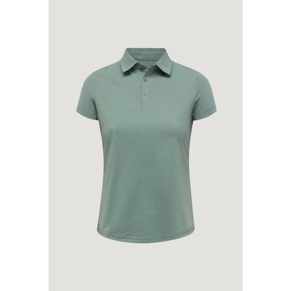 T-Shirt Polo de sport Performance manches courtes OPEN vert, BORN
