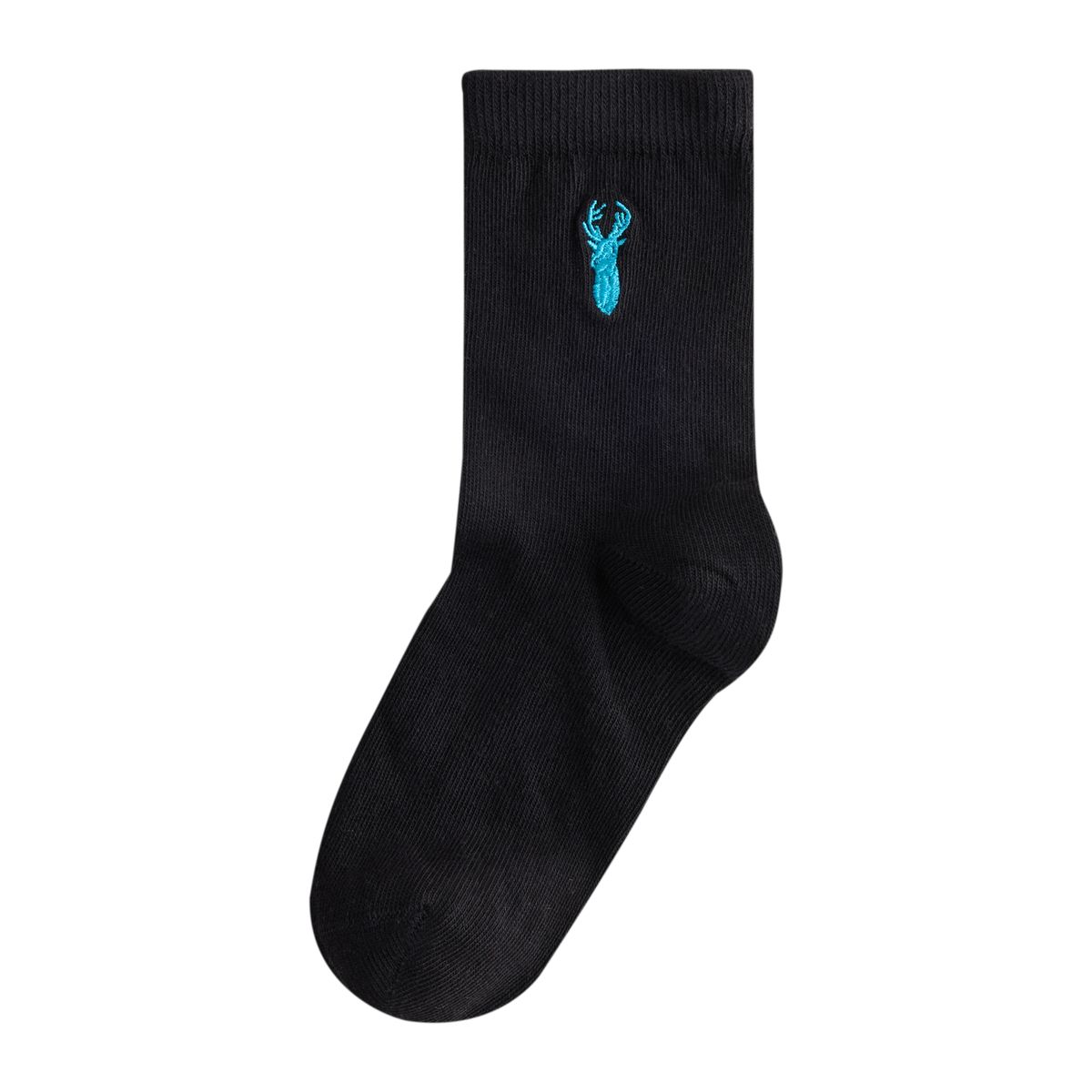 Chaussettes brodées en coton, 7 paires cerf noir, NEXT