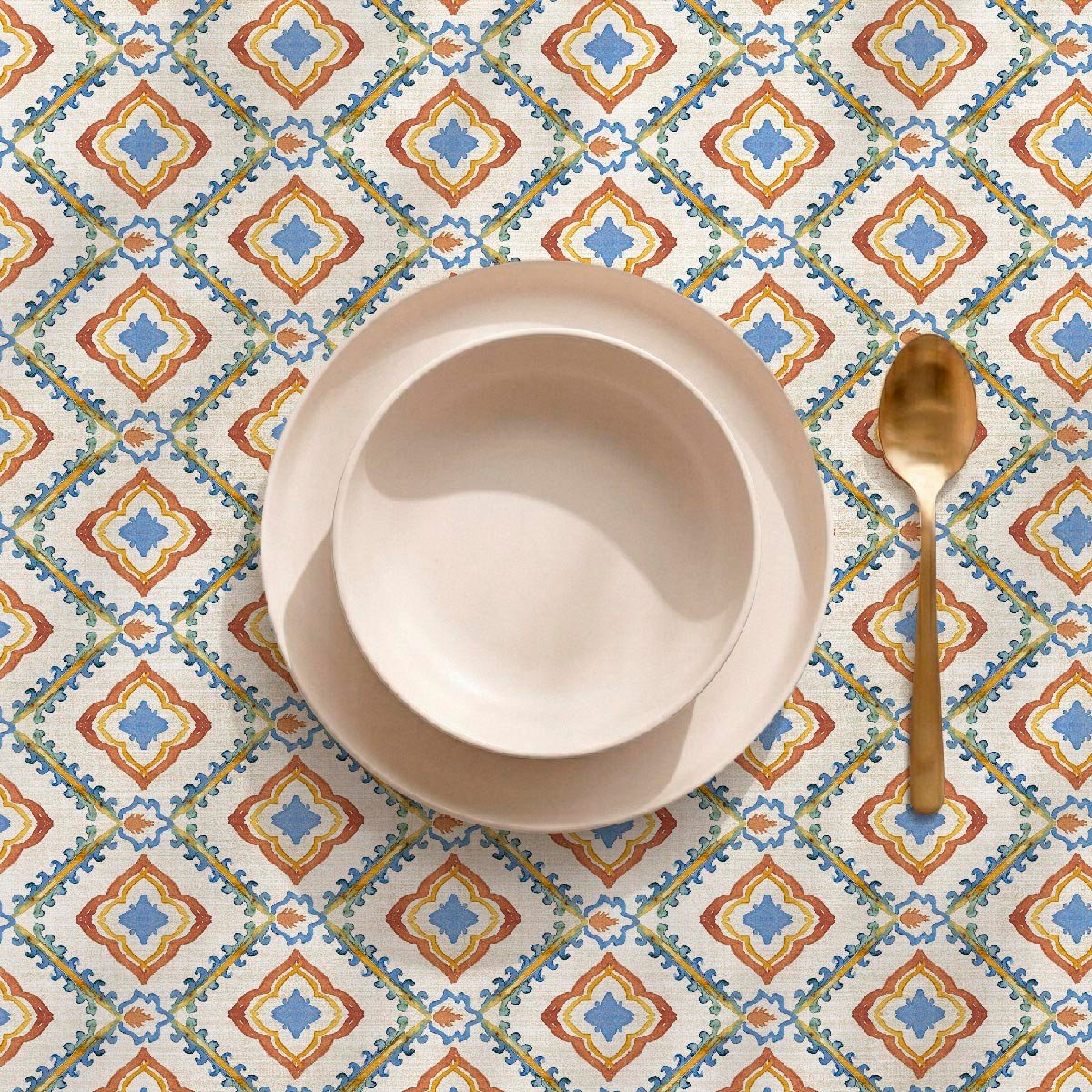 Nappe anti-taches Agadir - 100% coton - orange, NAF NAF HOME