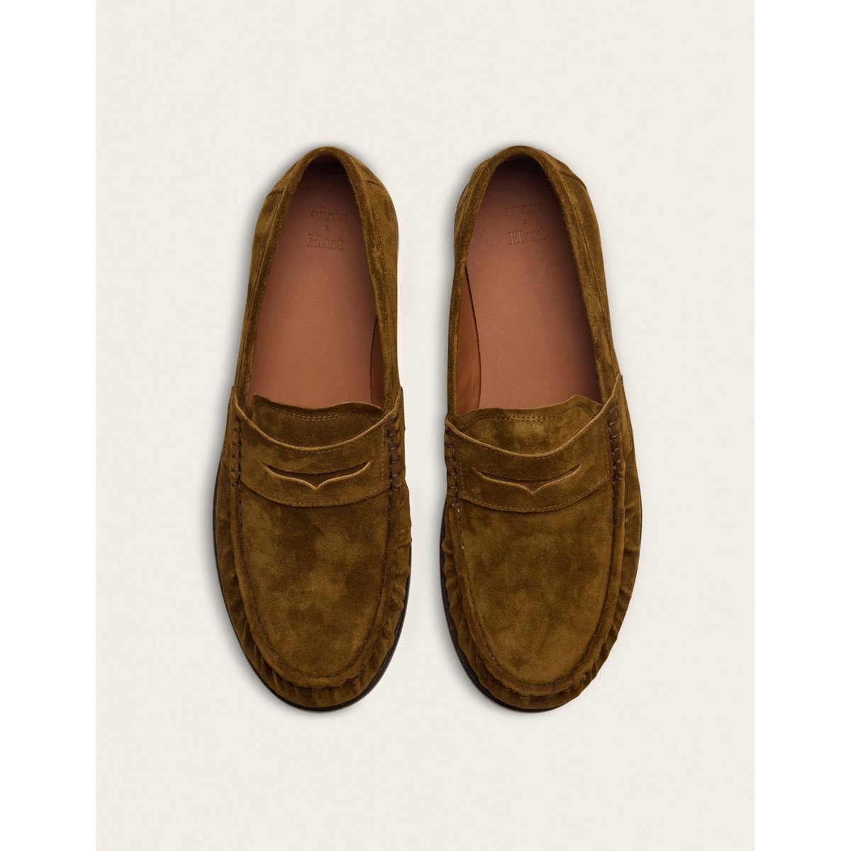 Mocassins DONI suède kaki, ODAJE