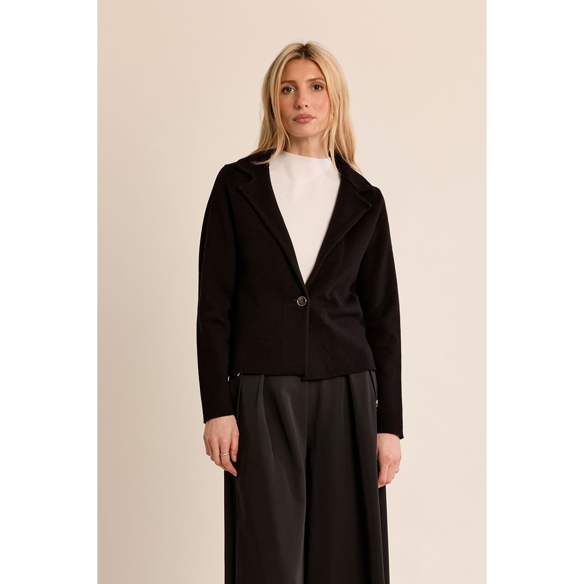 Veste blazer crop noir, MOLLY BRACKEN