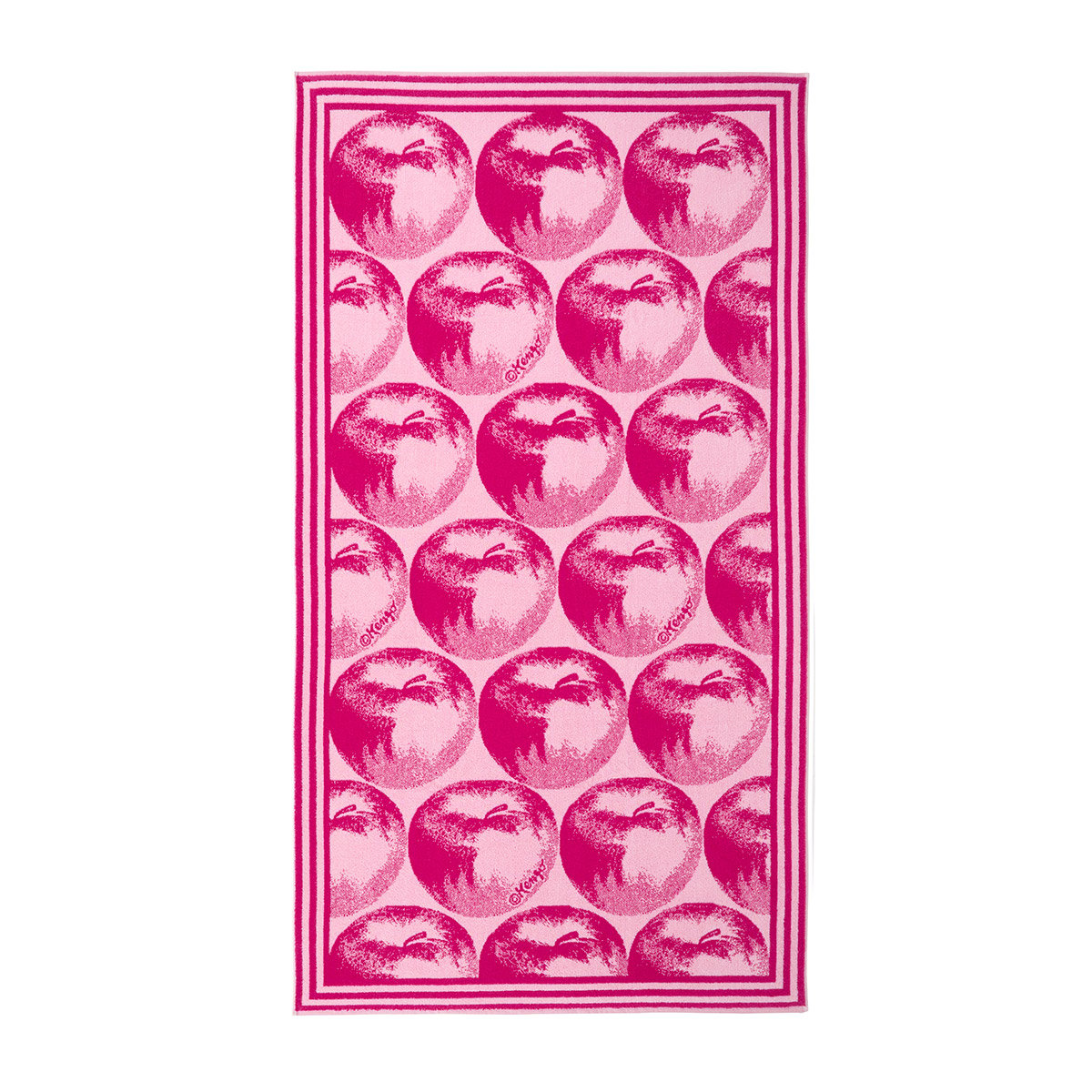 Serviette de plage en coton, K APPLE pink, KENZO HOME