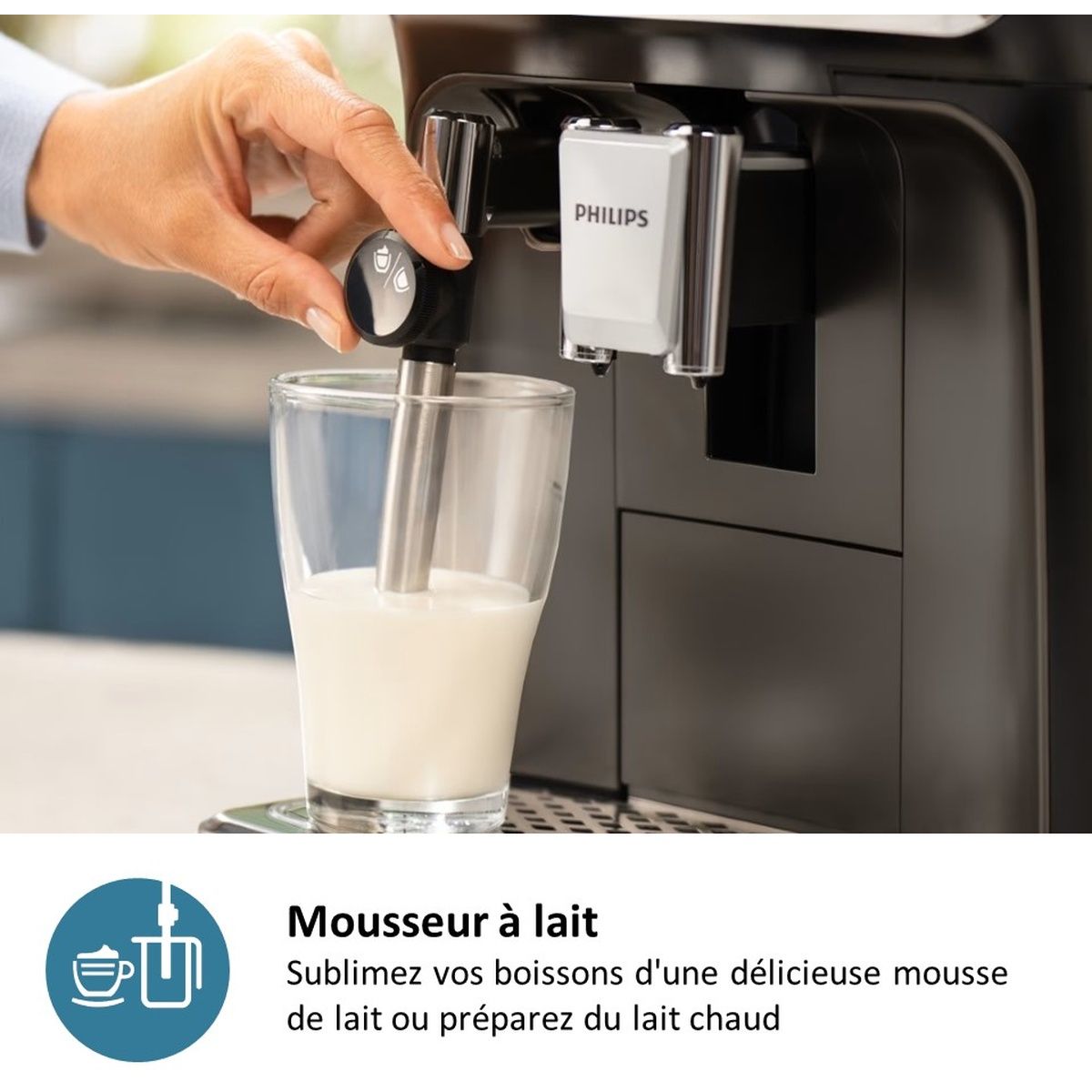 Expresso Broyeur Silent Brew EP3329/70 couleur unique, PHILIPS