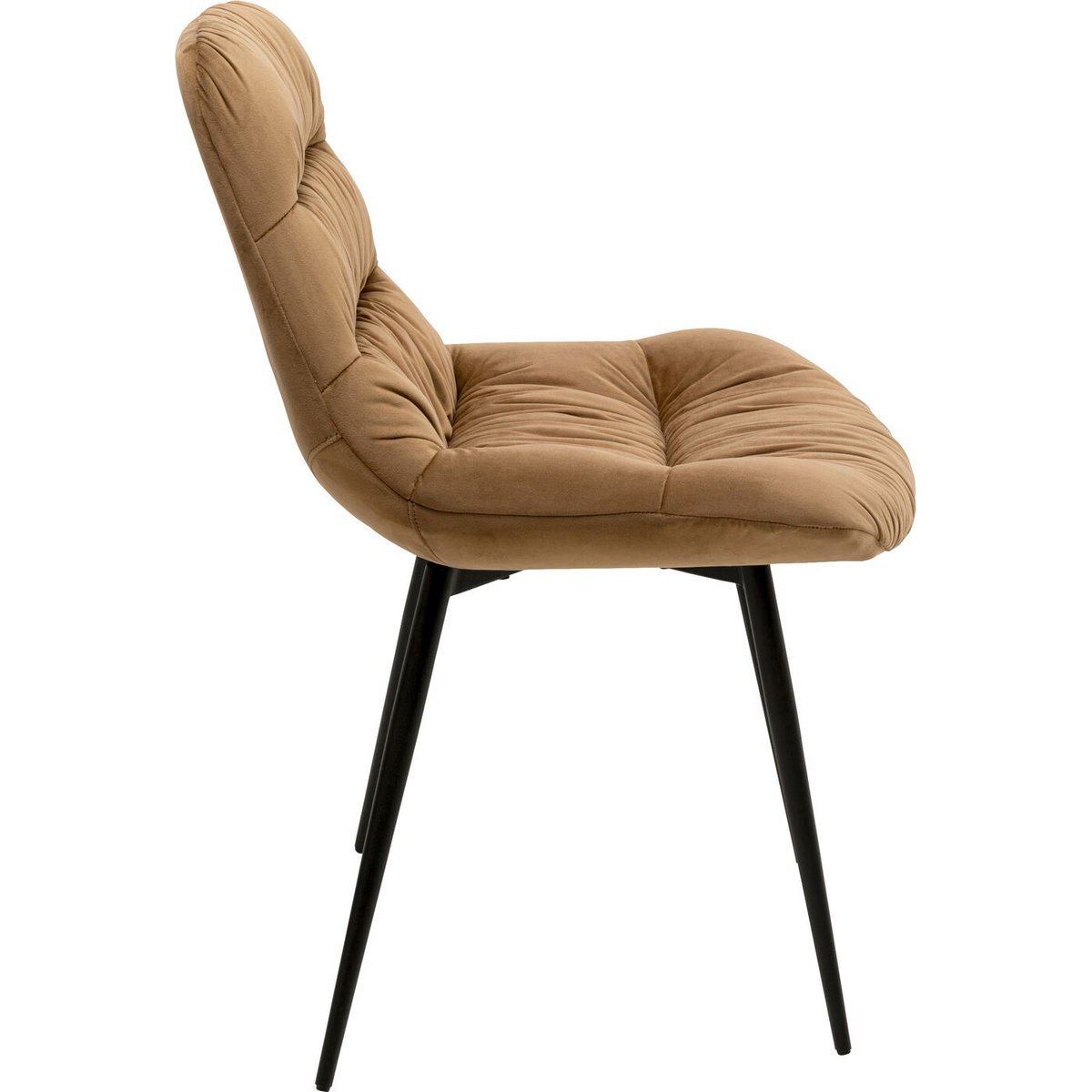 Chaise en velours, SOUTH SIDE marron, KARE DESIGN