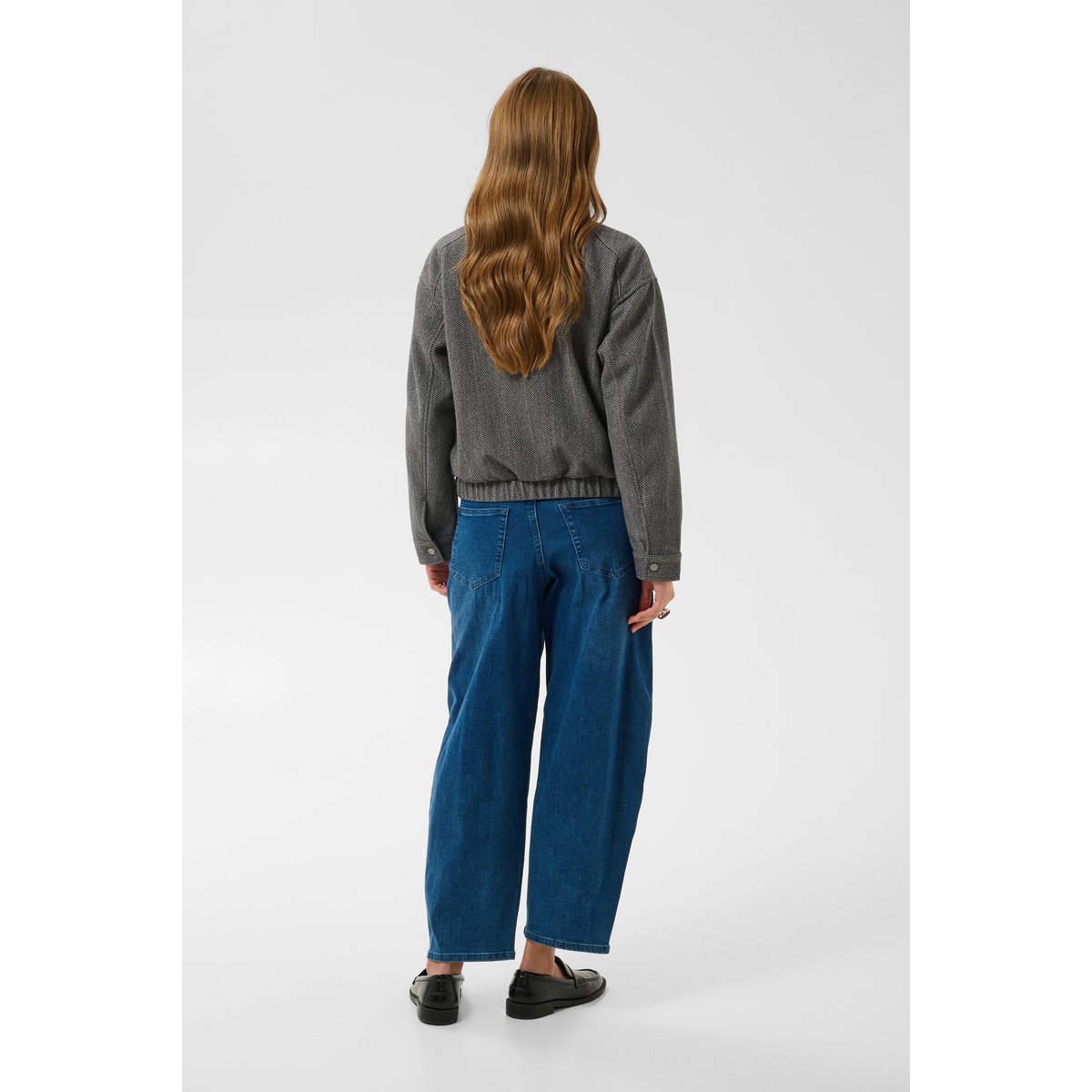 Manteau gris grey herringbone, KAFFE