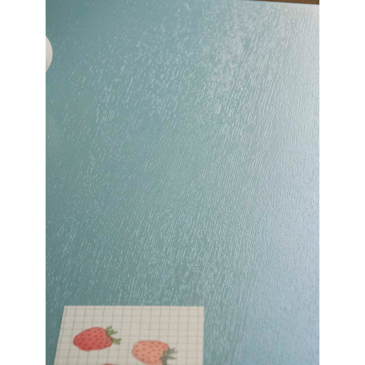 Bureau scandinave bleu ciel Yvan N°533 - Bon état bois clair, DEBONGOUT