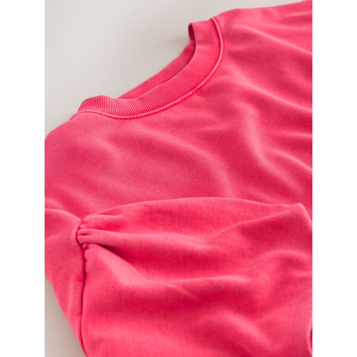 Sweat à manches courtes bouffantes rose, NEXT