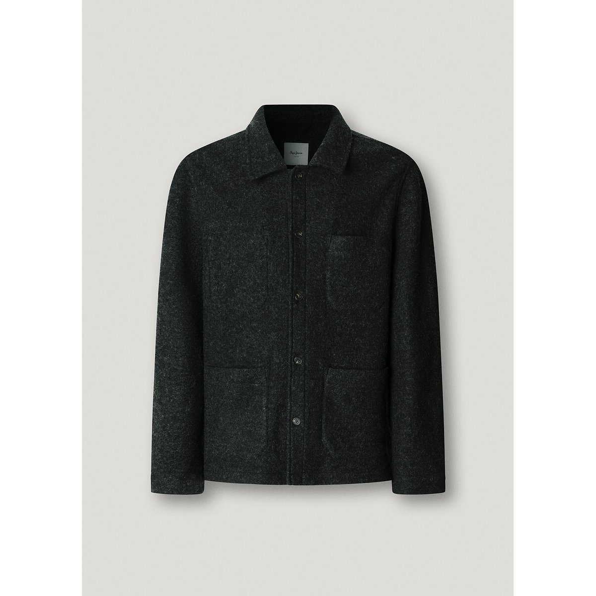 Veste en laine mélangée PATRICK gris anthracite, PEPE JEANS