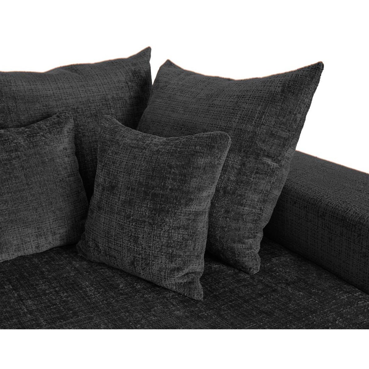 Canapé fixe 4 places - COLLINS gris, BEST MOBILIER