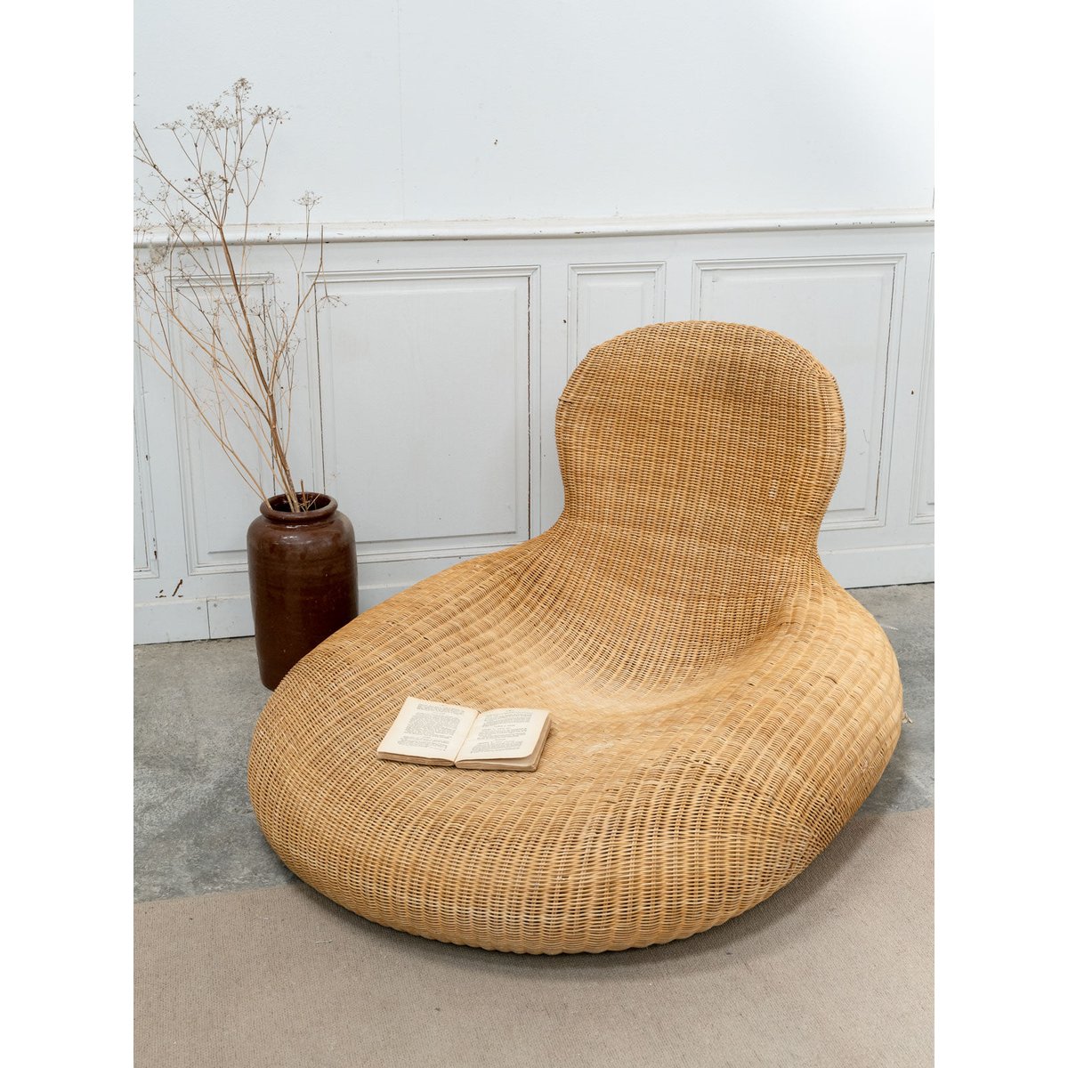 Fauteuil Storvik en rotin Ikea Jakob N°1294 - Bon état naturel, DEBONGOUT