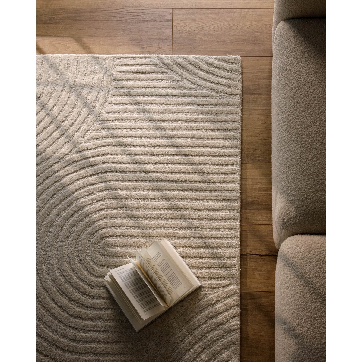 WECONhome Malibu, tufté main, laine vierge, tapis en laine, certifié OEKO-TEX® (40 x 60 cm, beige crème) ,  MALIBU ONE beige crème, ESPRIT