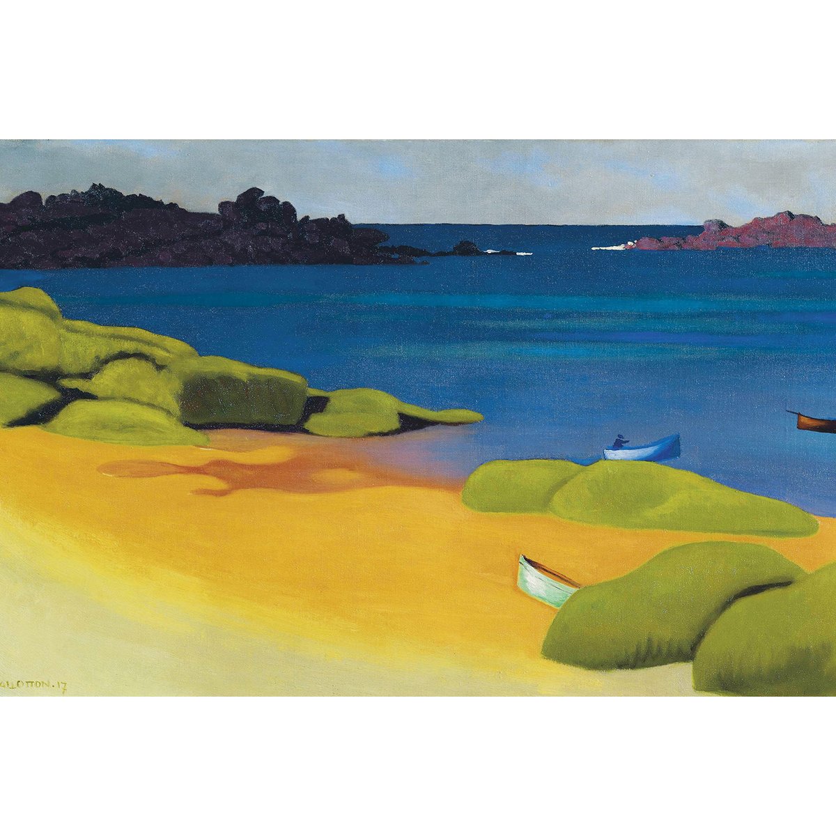 Tableau baie de Trégastel Felix Vallotton tableau alu dibond, HEXOA