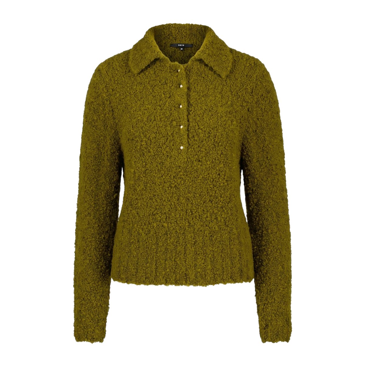 Pull-over en maille à col fir green, ZERO