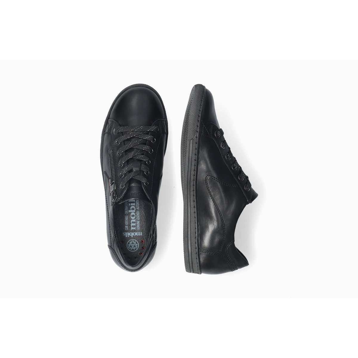 Baskets en cuir HAWAI noir 5125, MEPHISTO