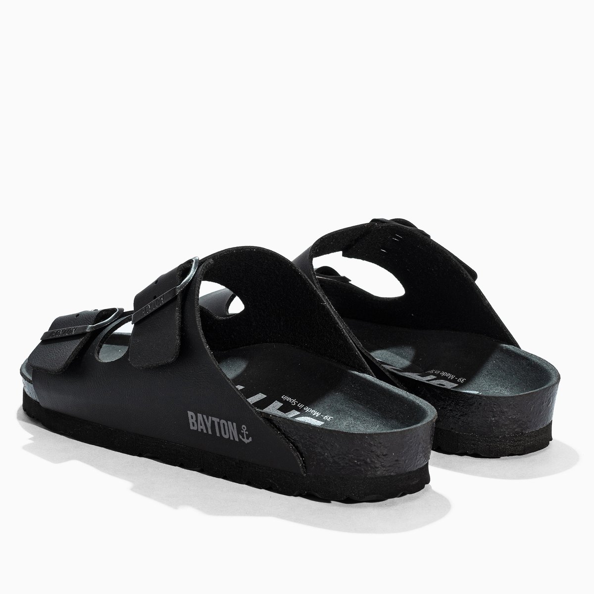 Sandales Vegan ATLAS noir, BAYTON
