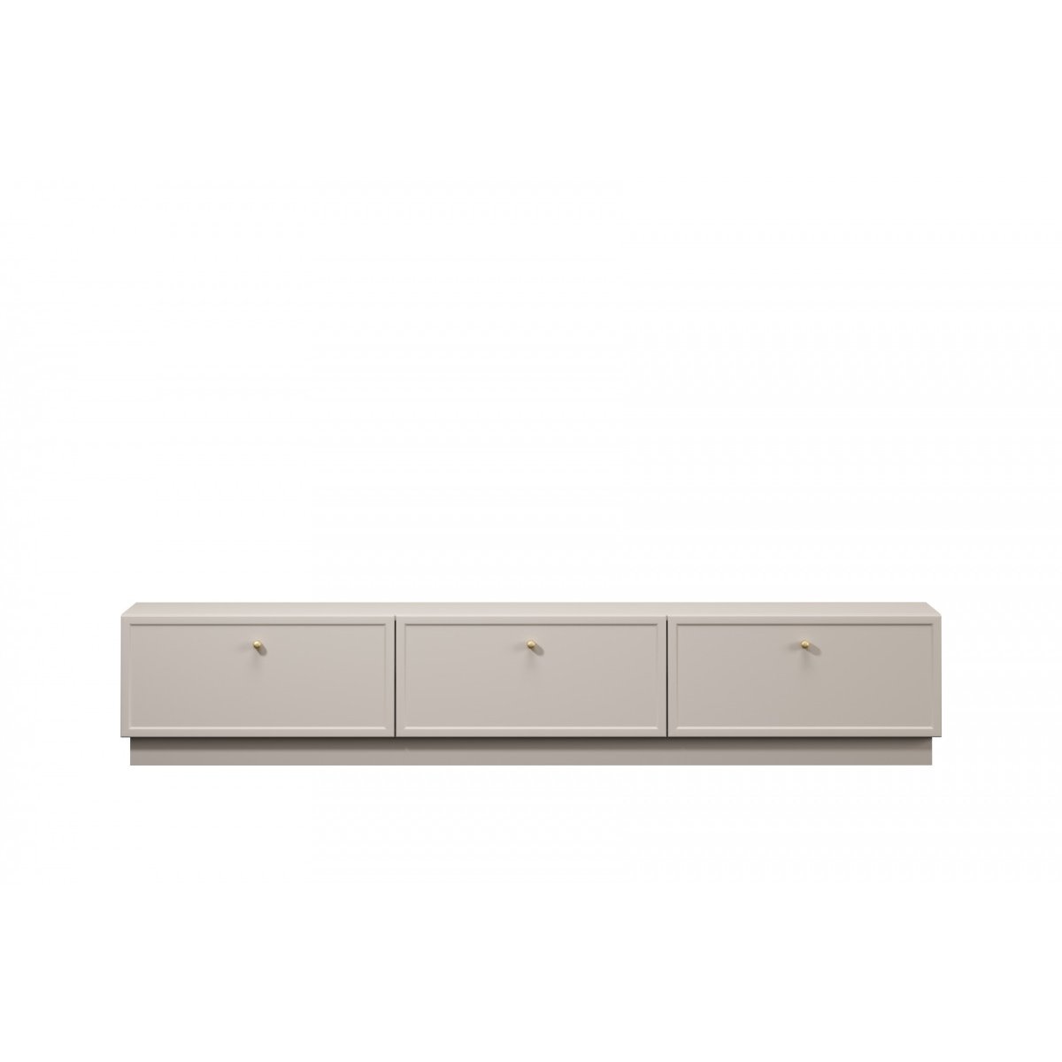 Meuble TV 200 cm panneaux de particules, LORINA beige, BOBOCHIC