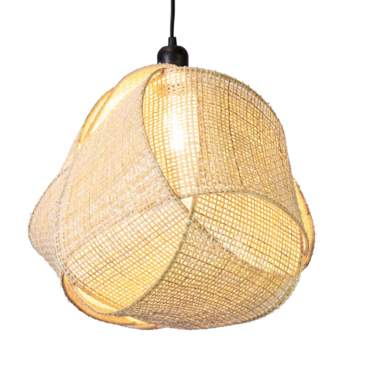 Suspension en cannage WIBING naturel, HYDILE