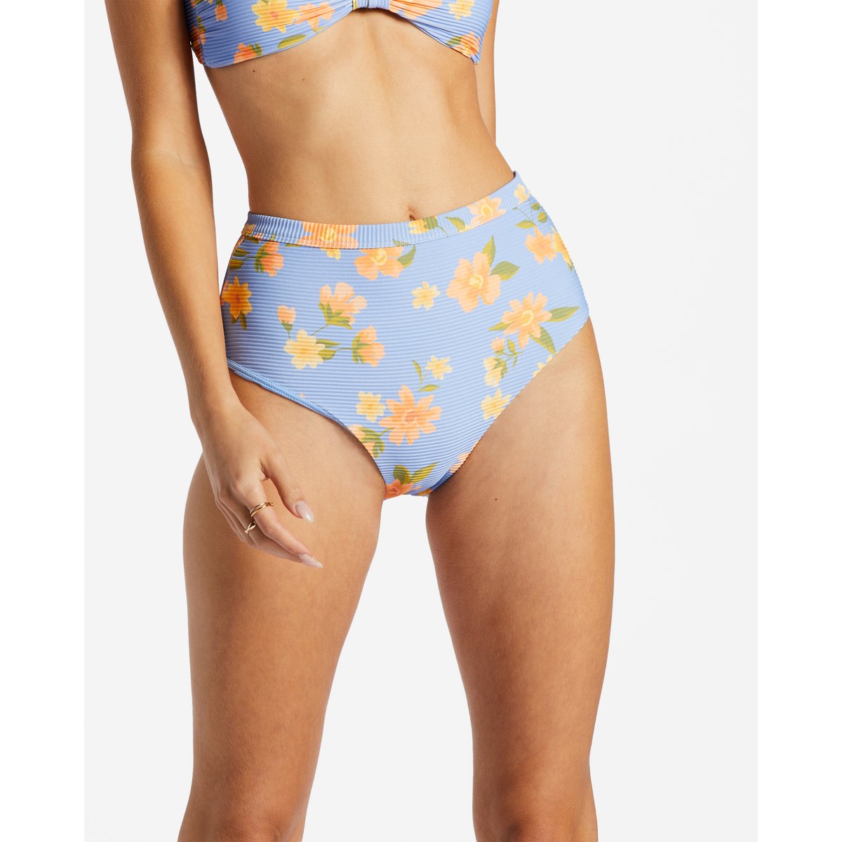 Bas de bikini taille haute LAZY DAYS TANLINES HI RETRO violet outta the blue, BILLABONG