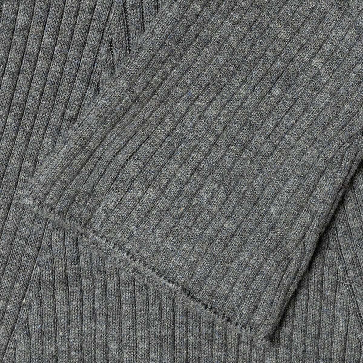 Robe Courte En Maille Côtelée gris charbon, PEPE JEANS