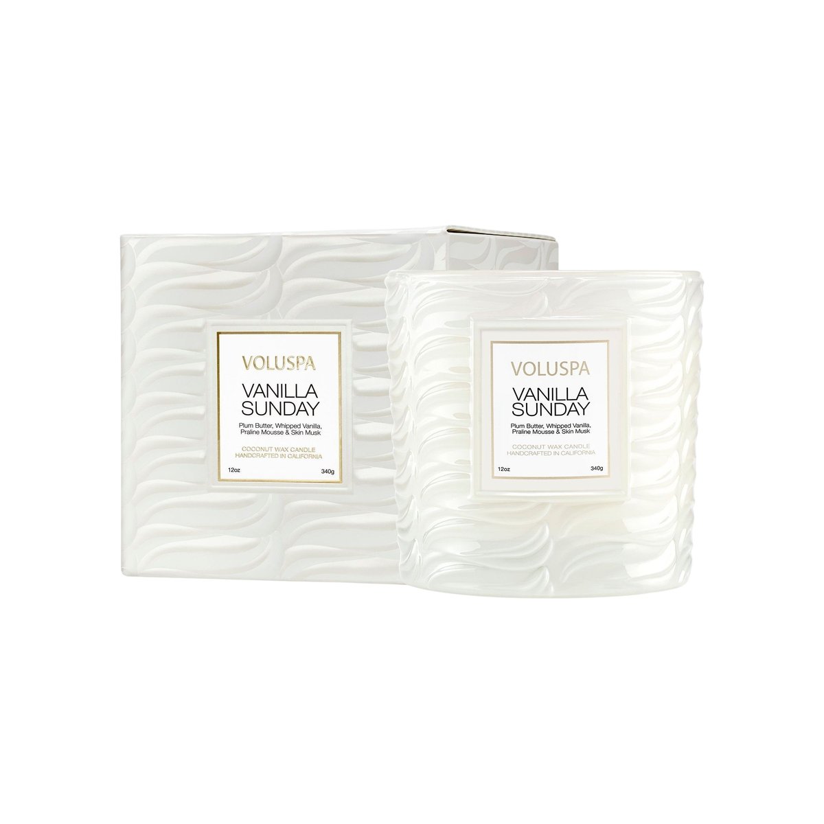 Vanilla sunday - bougie parfumée - modèle classique caramel, VOLUSPA