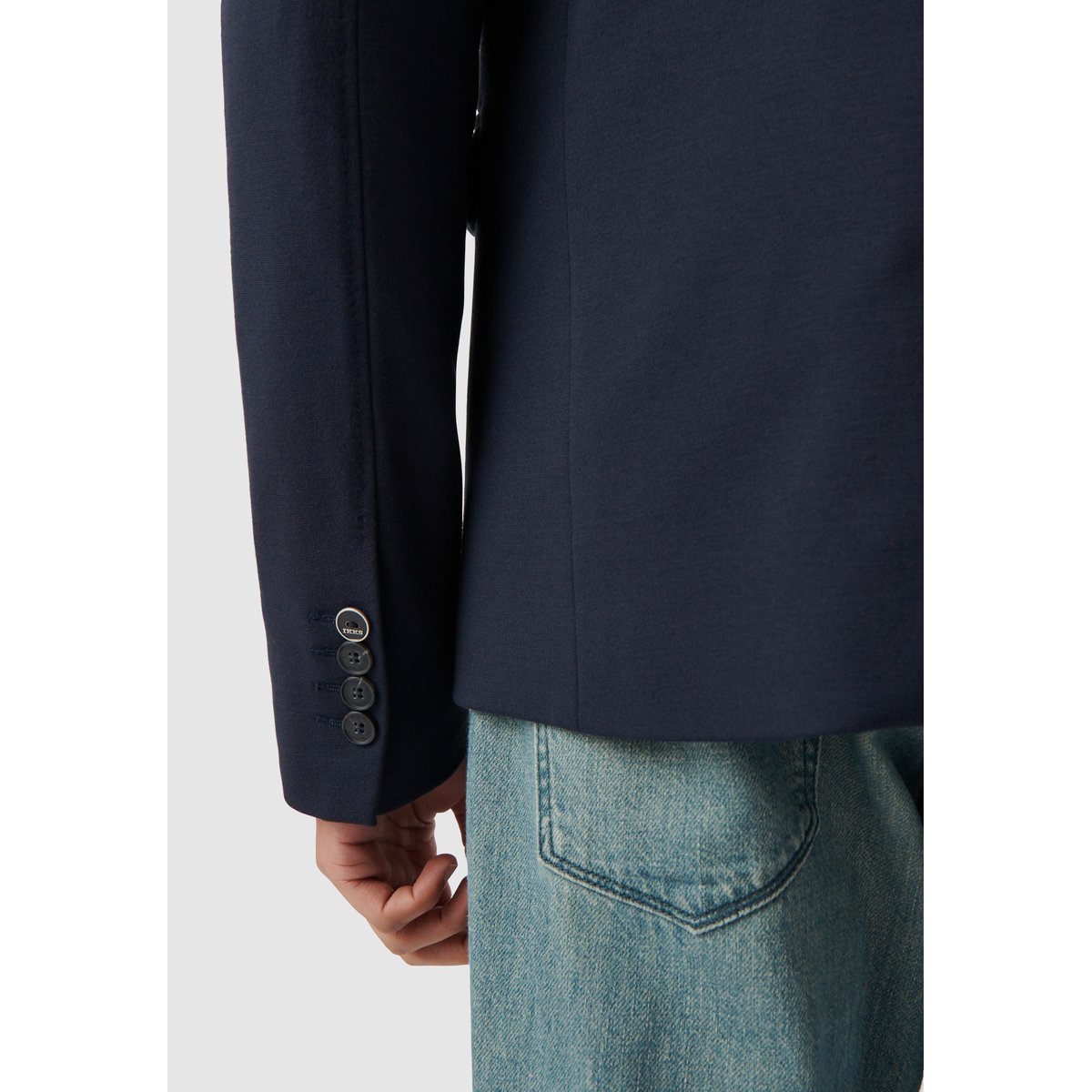 Veste avec parementure amovible bleu marine, IKKS