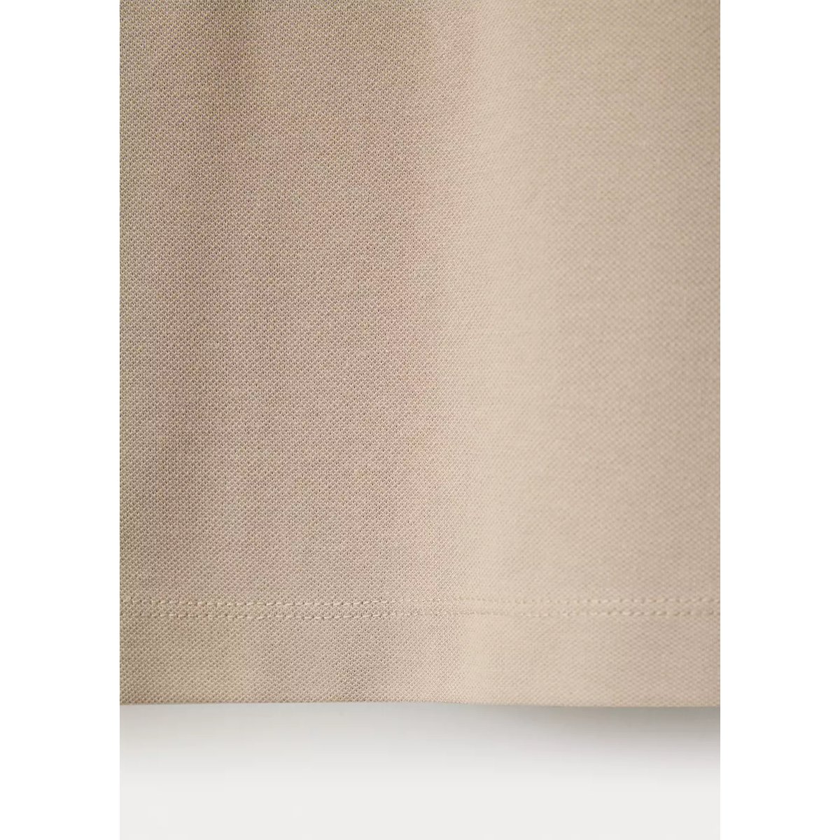 Polo en mélange de coton coupe ajustée sable, MANGO MAN