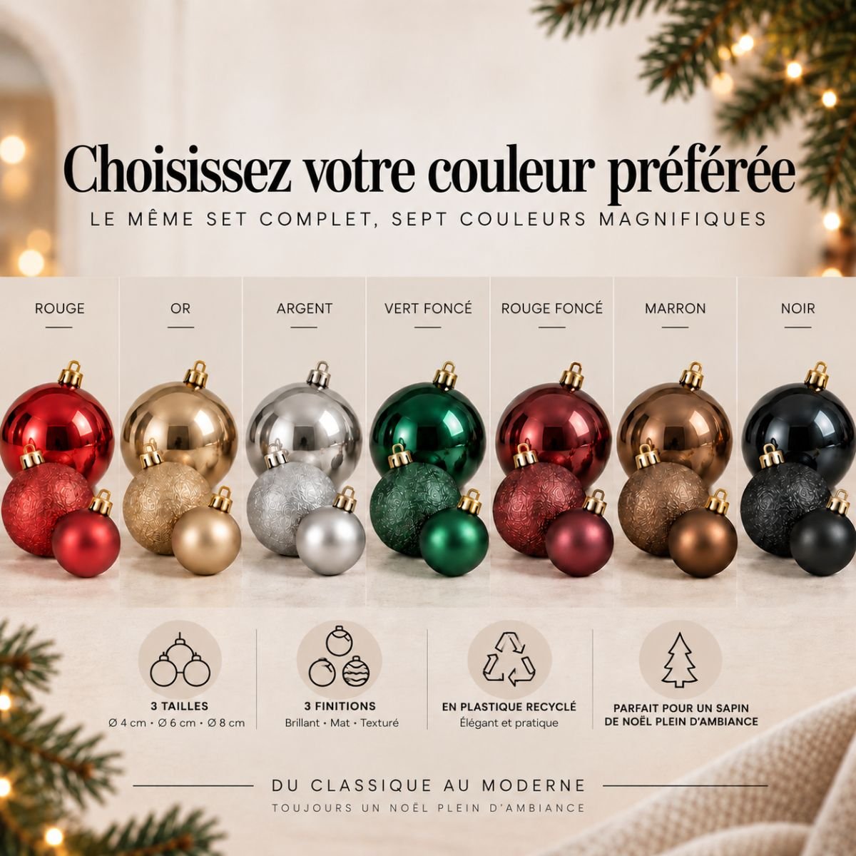 Boule de Noël or, MICA DECORATIONS