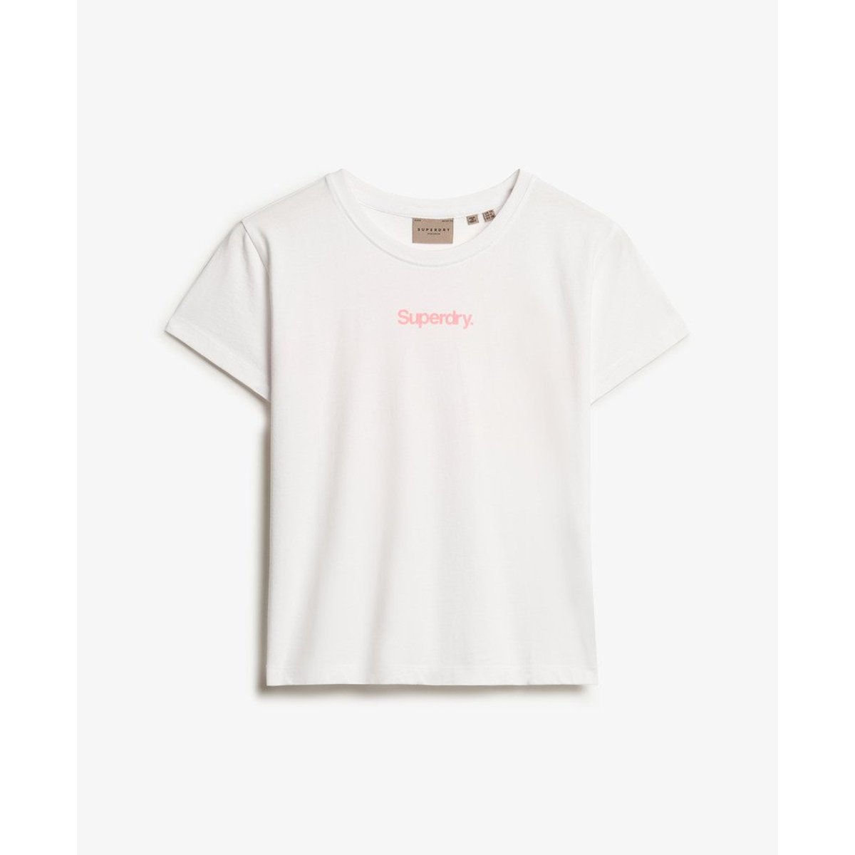 T-shirt ajusté Core Logo City blanc éclatant, SUPERDRY