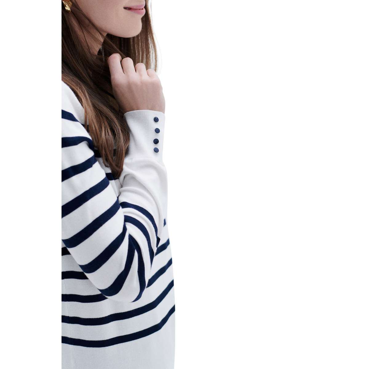 Pull droit col bateau MJULIE ivoire, CAROLL