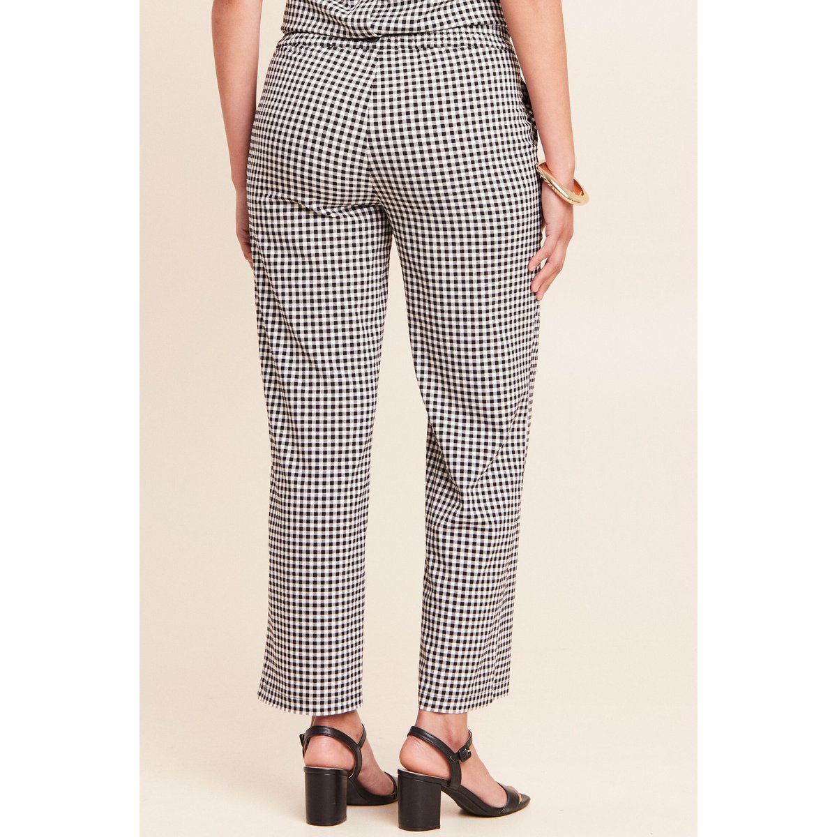 Pantalon large 7/8ème taille standard noir, BREAL