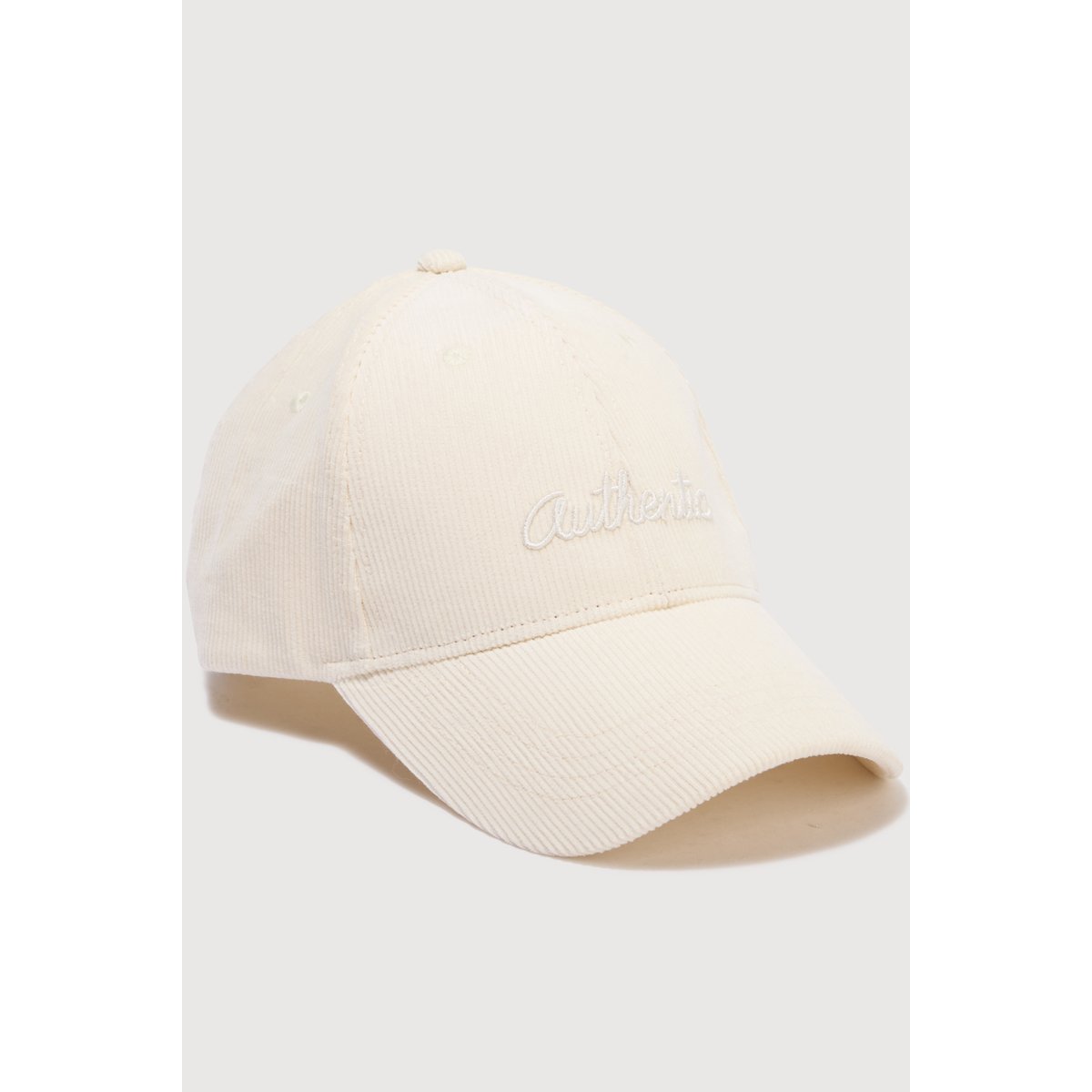 Casquette en velours de coton blanc, BONOBO