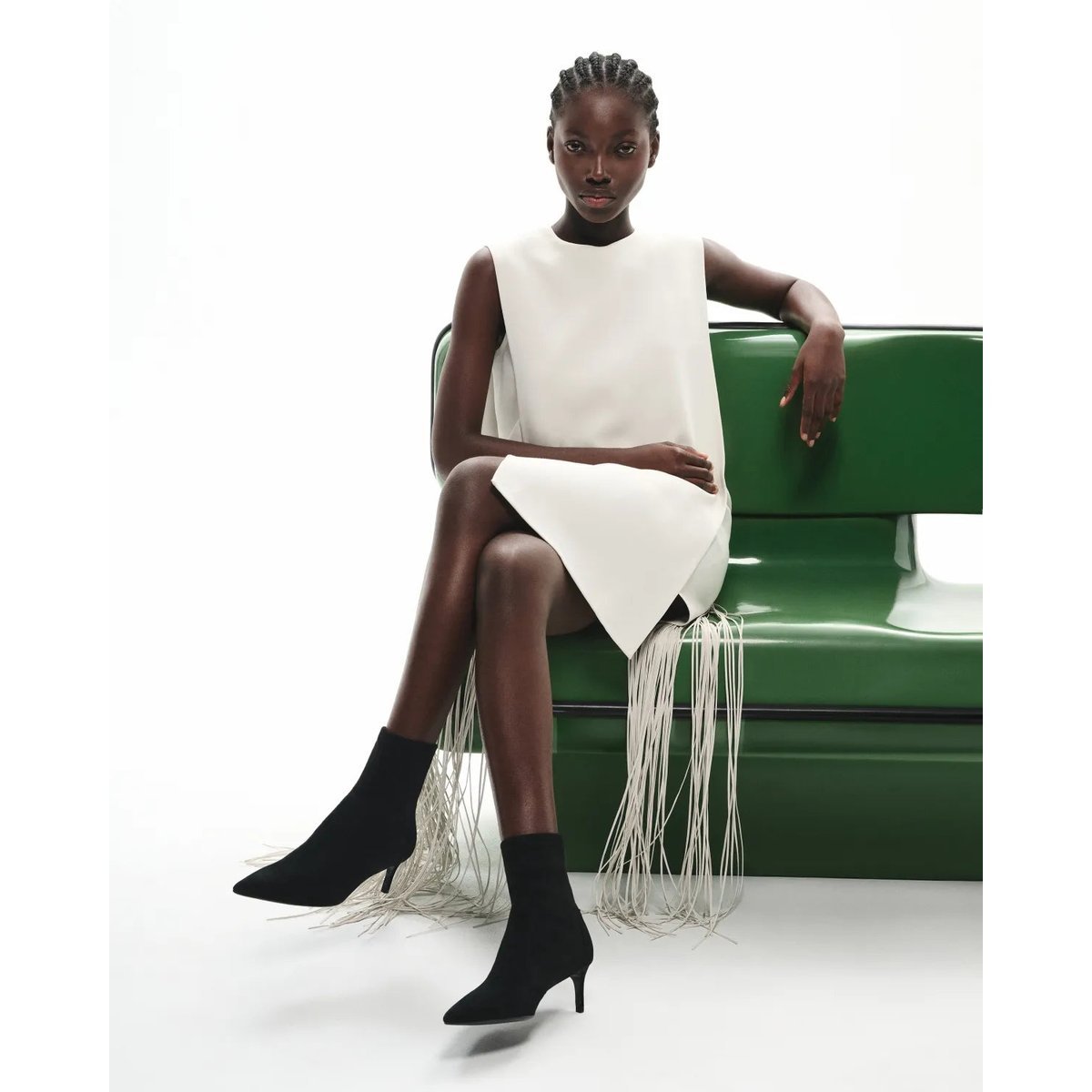 Bottines à bout pointu OPHELIA LOW noir, MI MAI