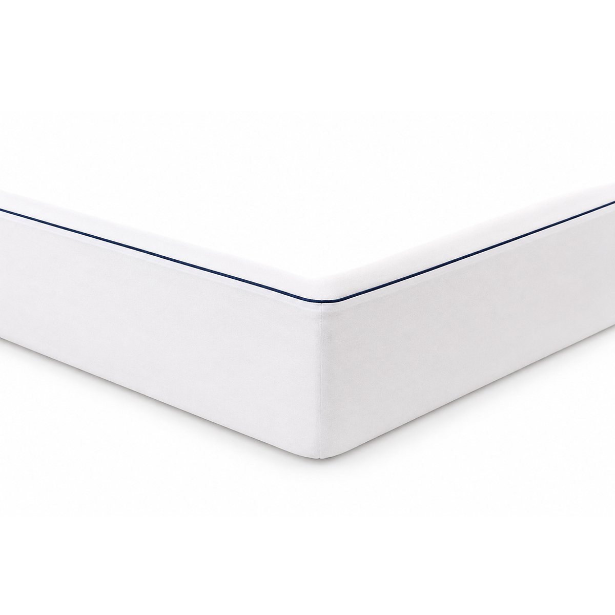 Protège matelas coton imperméable - passepoil marine blanc, DROUAULT