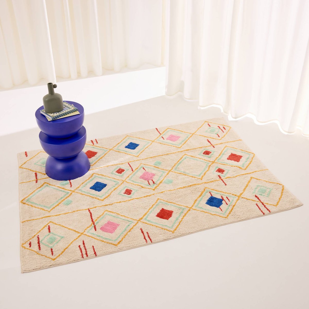 Tapis intérieur rectangulaire berbère TOVA multicolore, SWEEEK