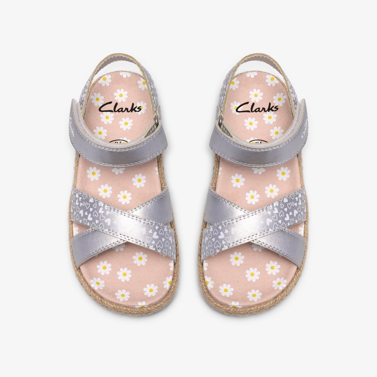 Sandales Synthétique BROOKE SUN K blanc, CLARKS