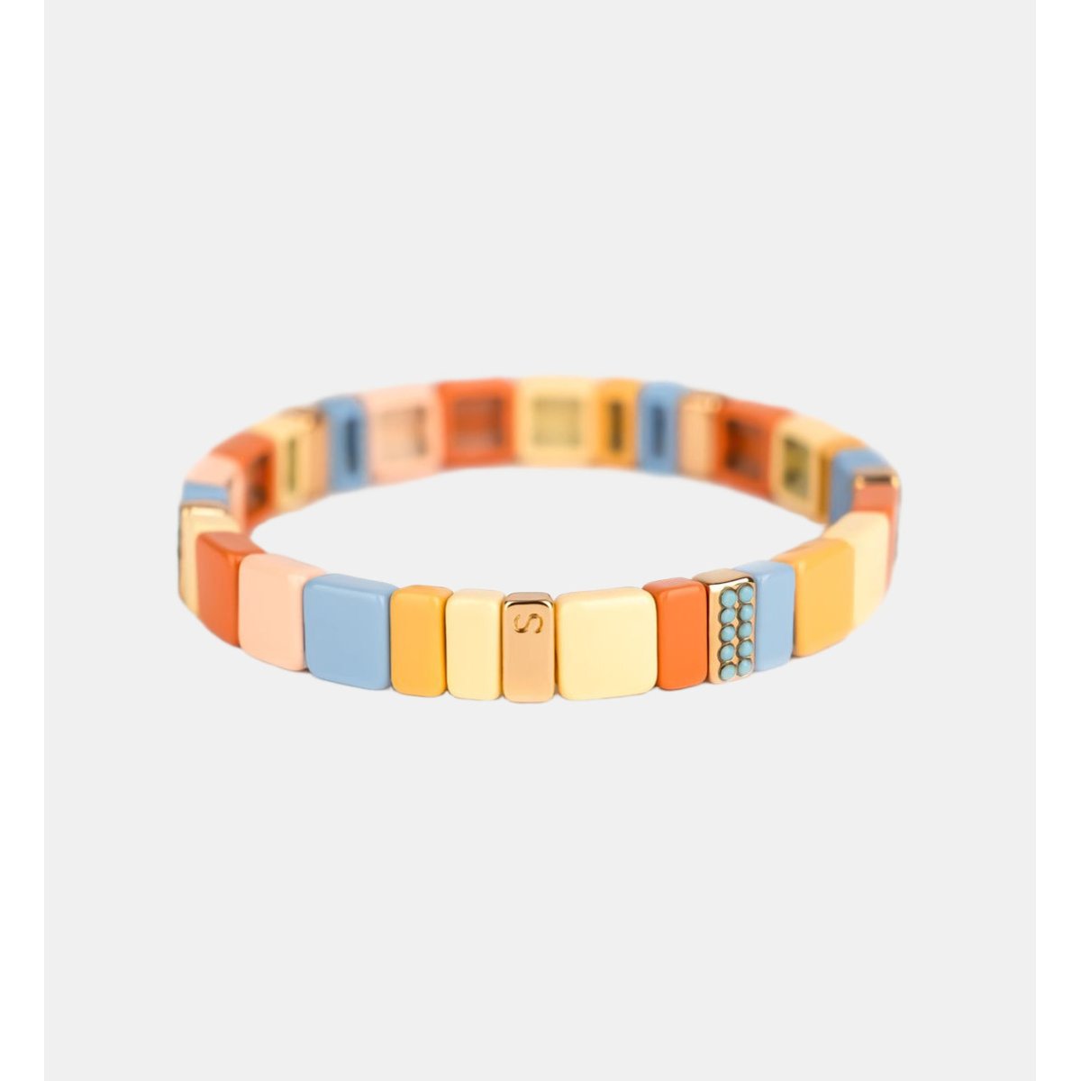 Bracelet facettes multicolores et strass dune, SIMONE A BORDEAUX