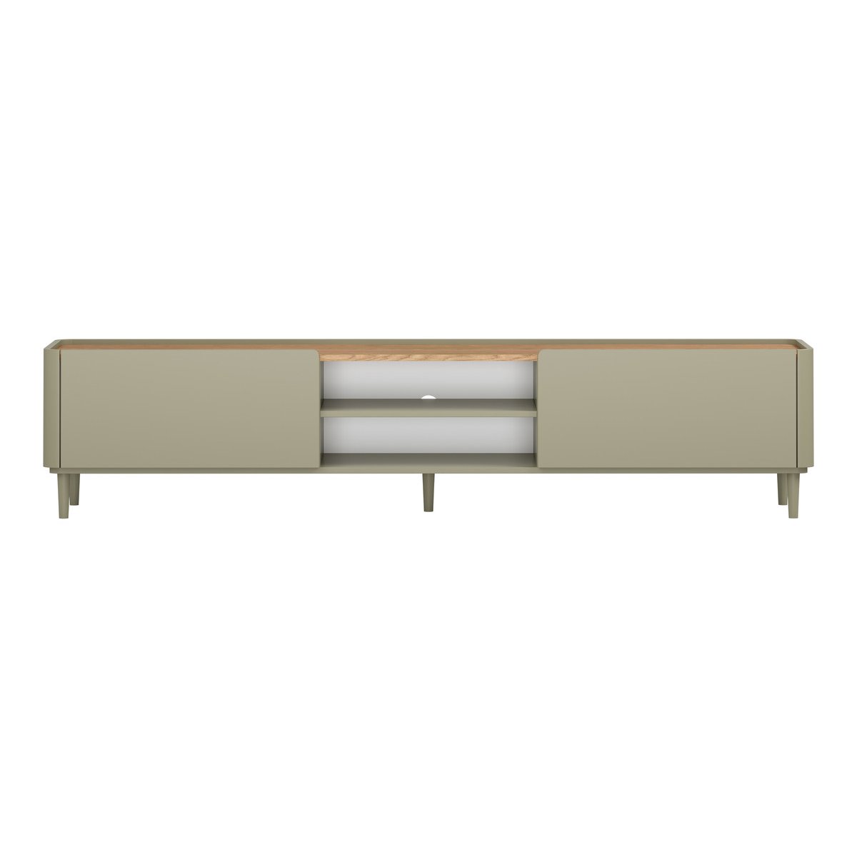 Meuble TV 220 cm , ANYA vert, BOBOCHIC