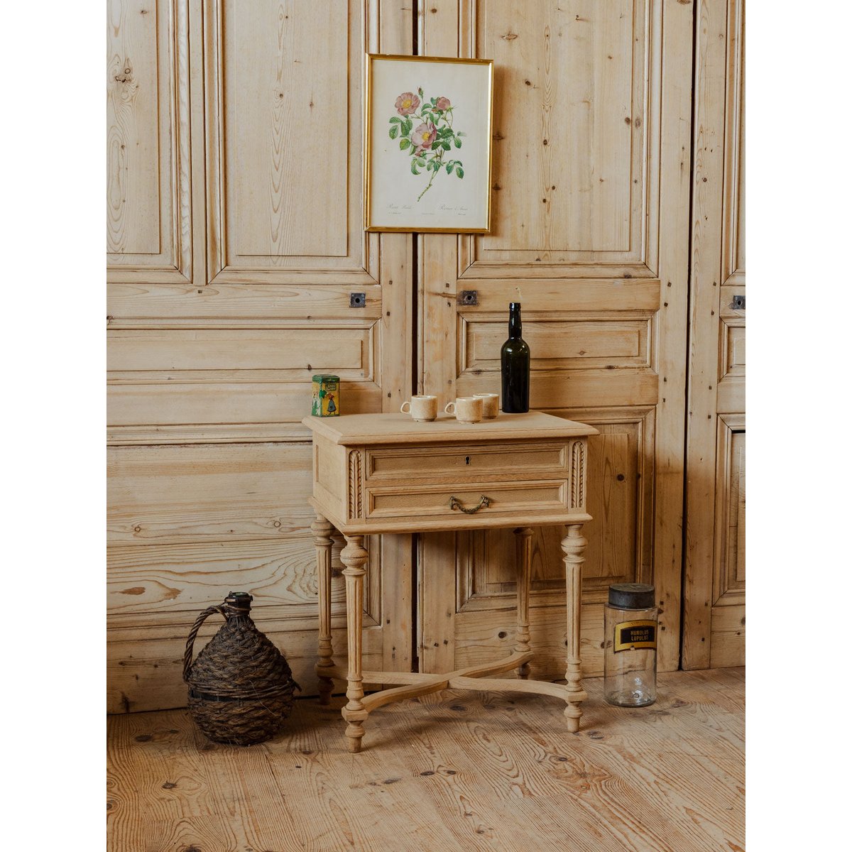 Meuble d'appoint en bois Gilbert N°1557 - Bon état bois clair, DEBONGOUT