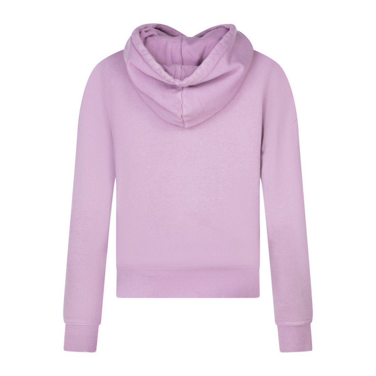 Sweat en coton mauve uni avec une coupe droite et un col à capuche mauve, MUSTANG