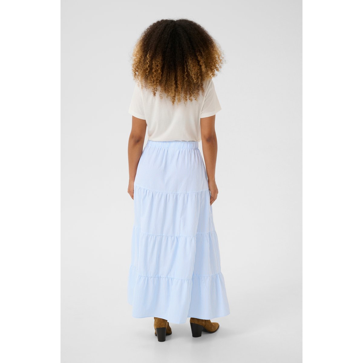 Skirt bleu light blue stripe, CREAM