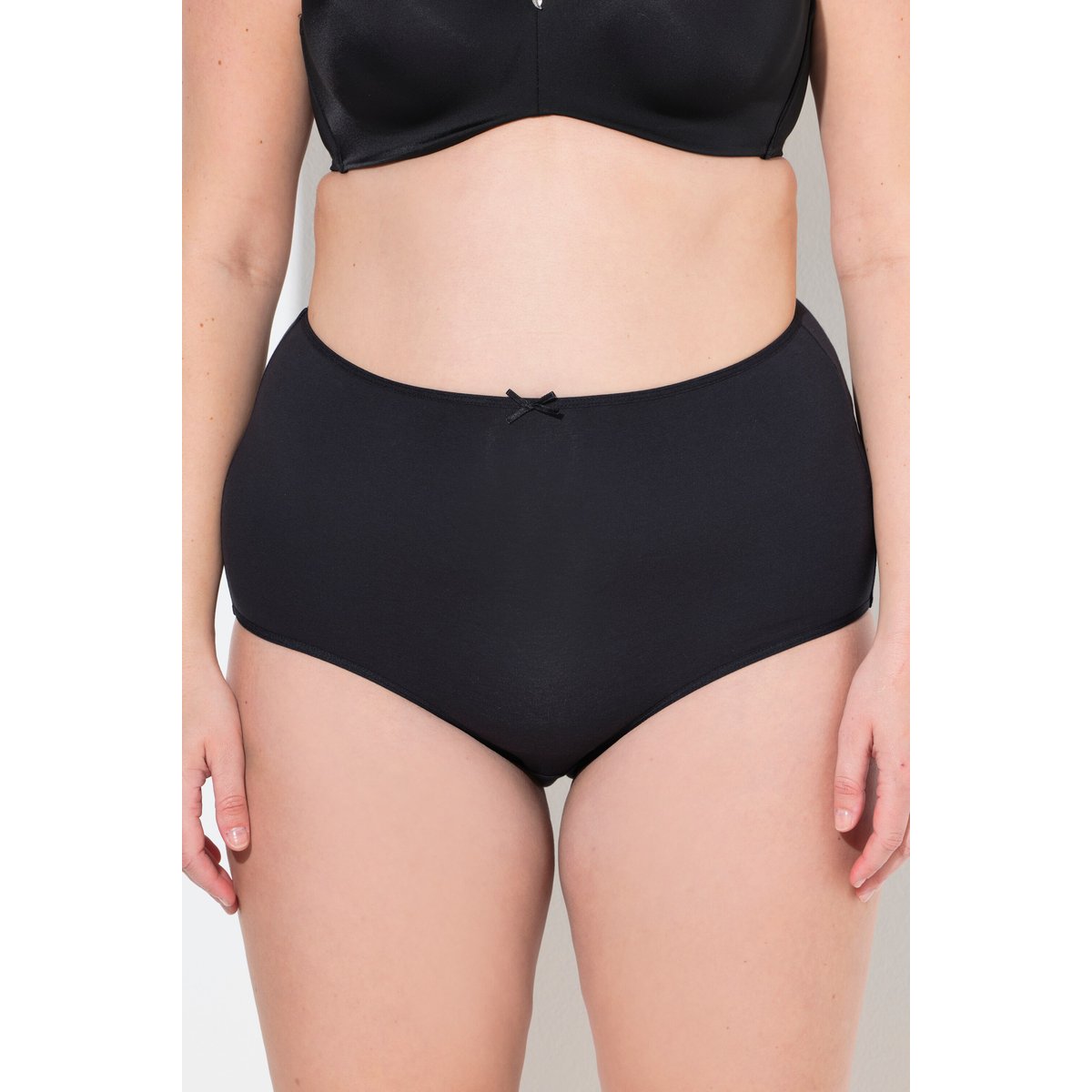 Culottes maxi, lot de 3, couleurs unies noir, ULLA POPKEN