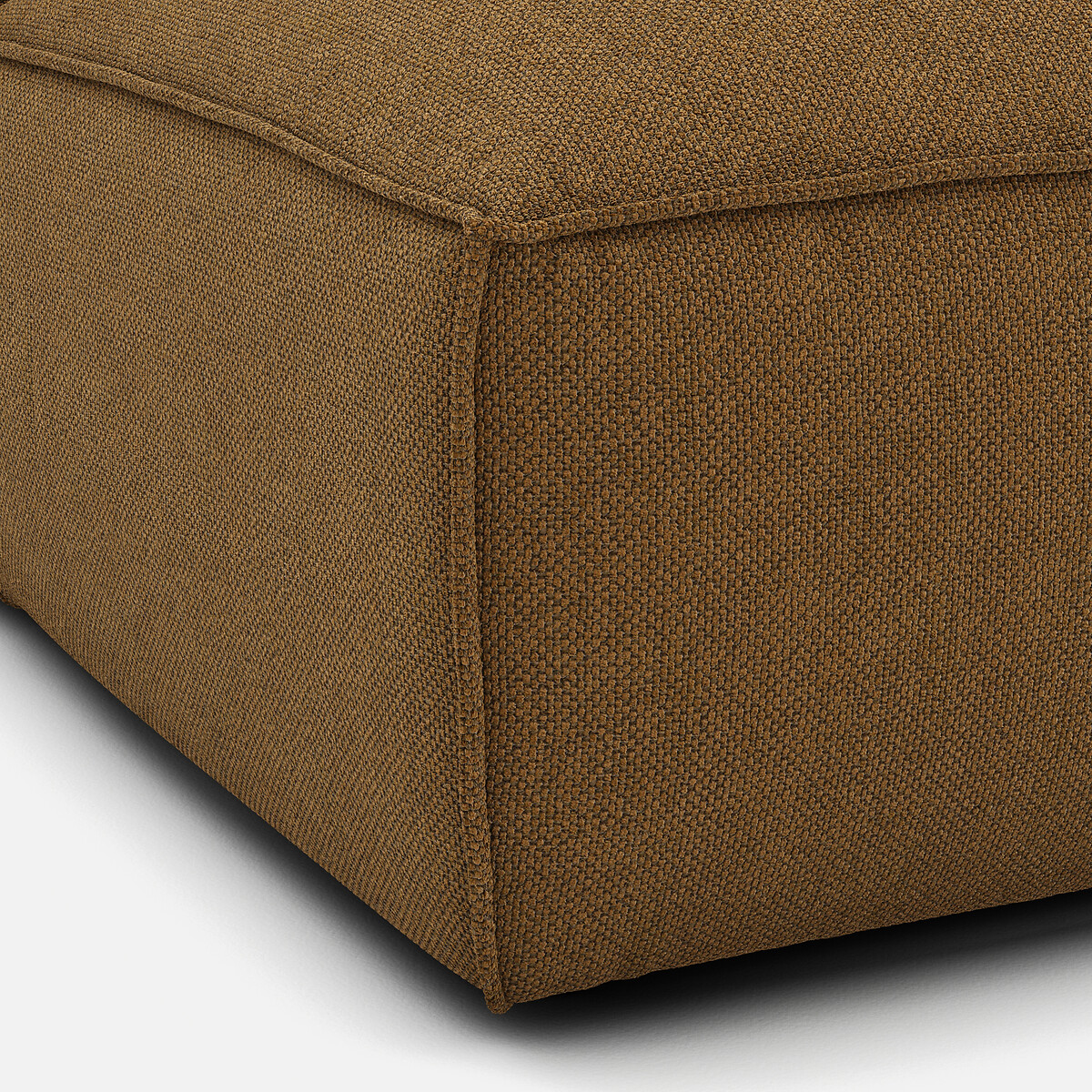 Elément récamière droite pour canapé modulable, en tissu texturé, SEVEN caramel, LA REDOUTE INTERIEURS