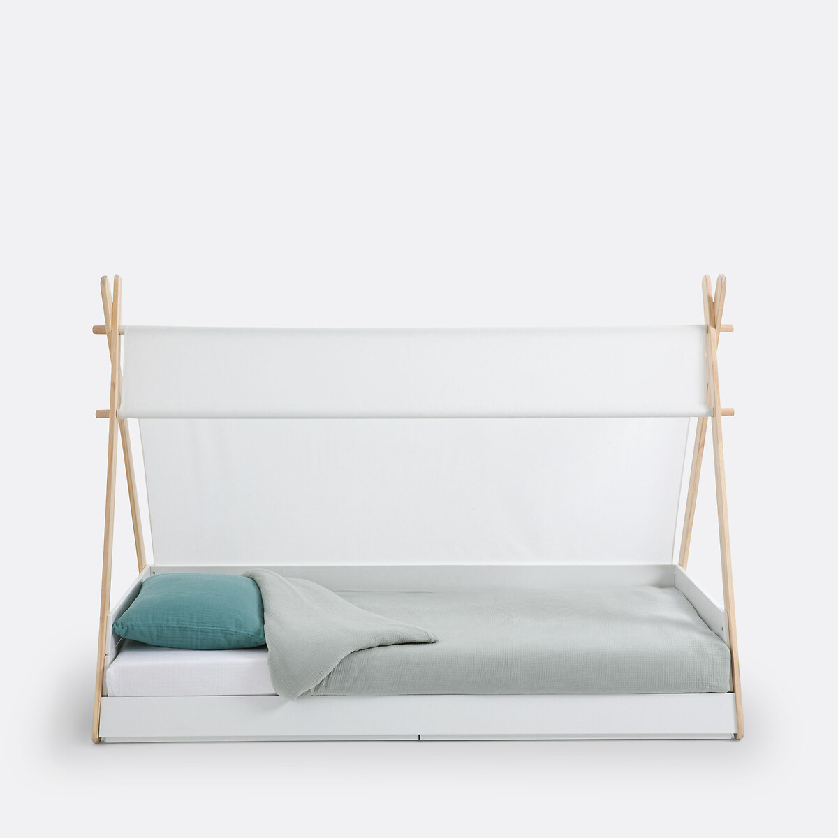 Lit enfant Tipi avec sommier SIFFROY blanc bois, LA REDOUTE INTERIEURS