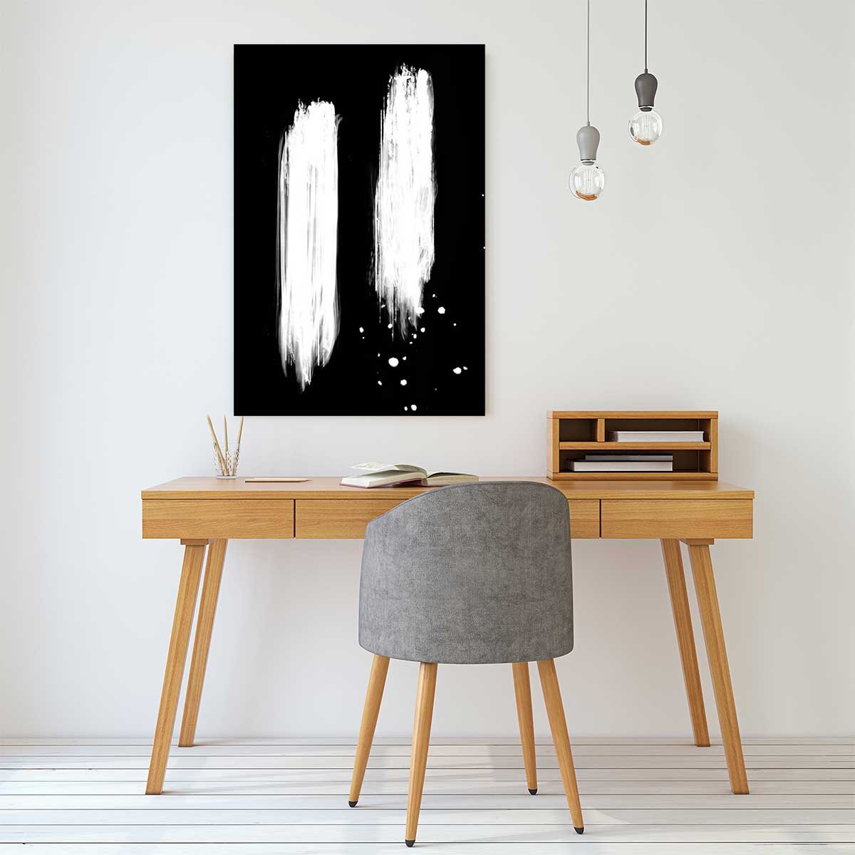 Tableau abstrait épreuve négative tableau alu dibond, HEXOA