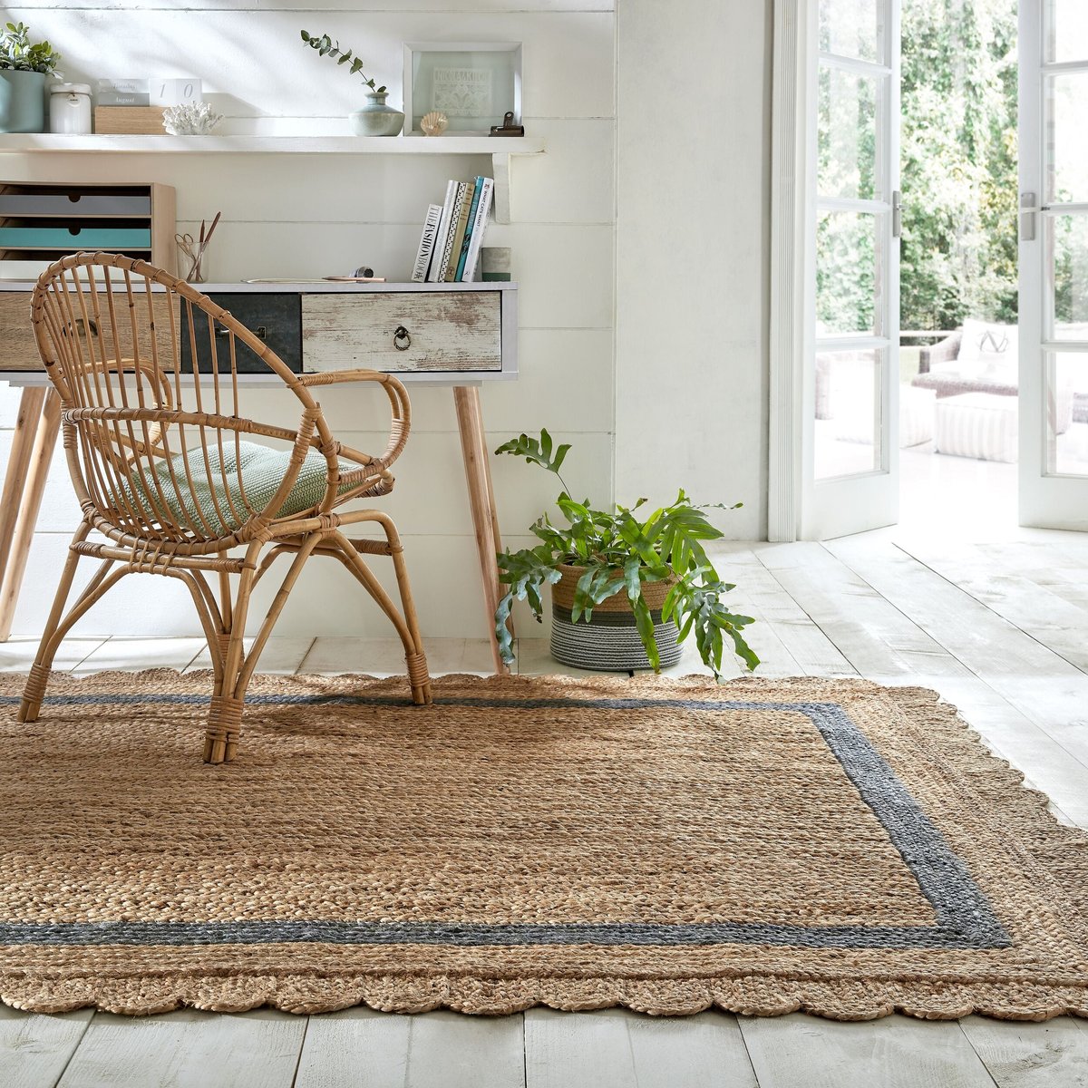 Tapis jute naturel GRACE gris, FLAIR RUGS