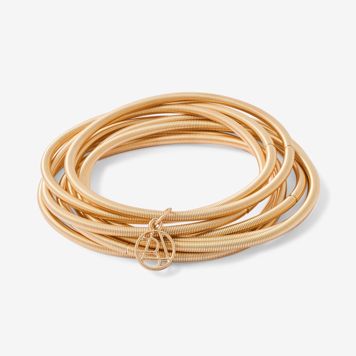 Set de 8 bracelets ressorts dorés doré, BALABOOSTE