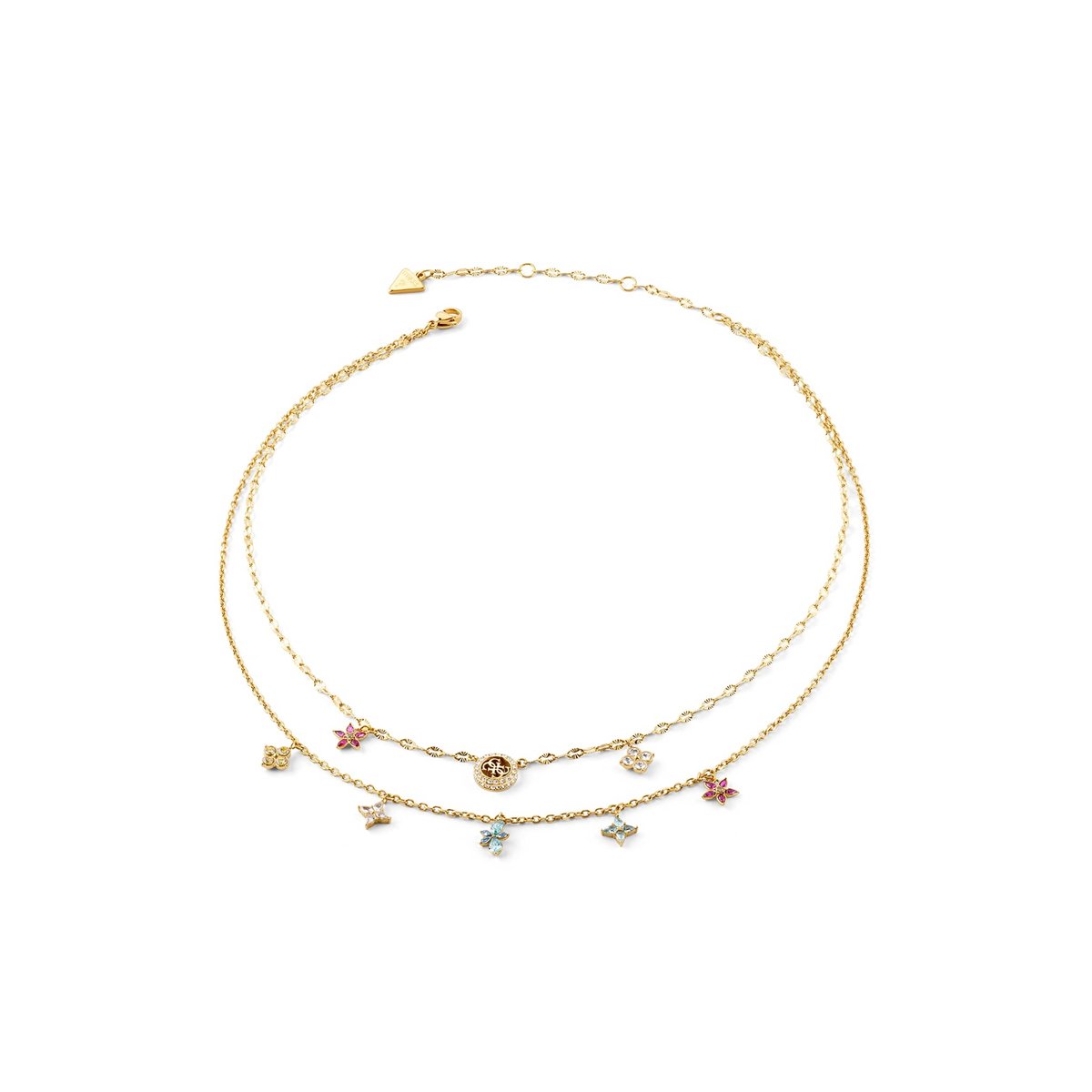Collier Secret Garden fantaisie multicolore, GUESS